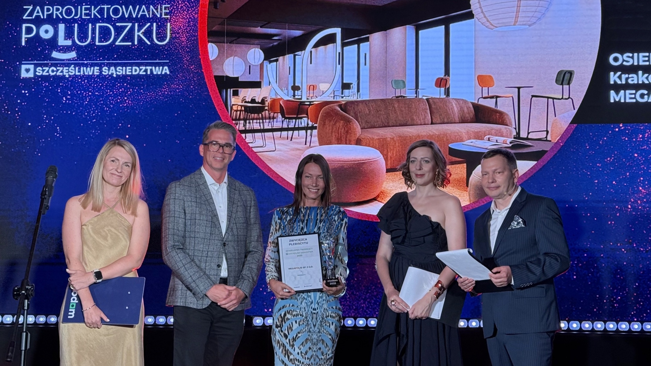 Zaprojektowane po ludzku, szczęśliwe sąsiedztwo - Gala Laureatów - Osiedle Fi,  Arleta Ściepura,  Megapolis z nagrodą