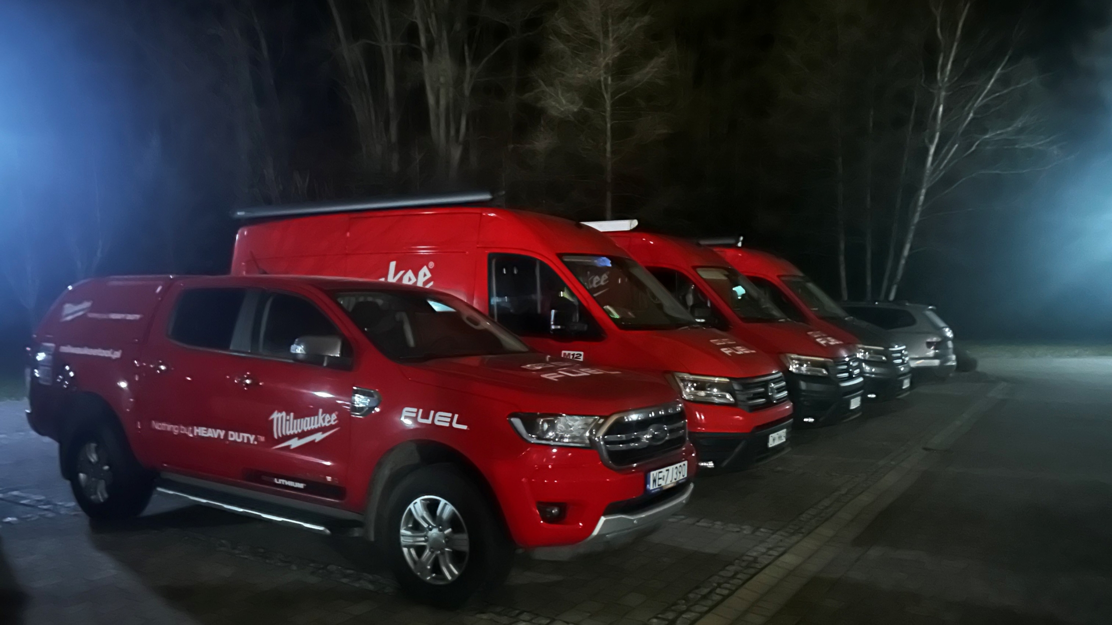 rząd samochodów firmowych, pickup, dostawcze - wynajem LTR i MTR, Milwaukee