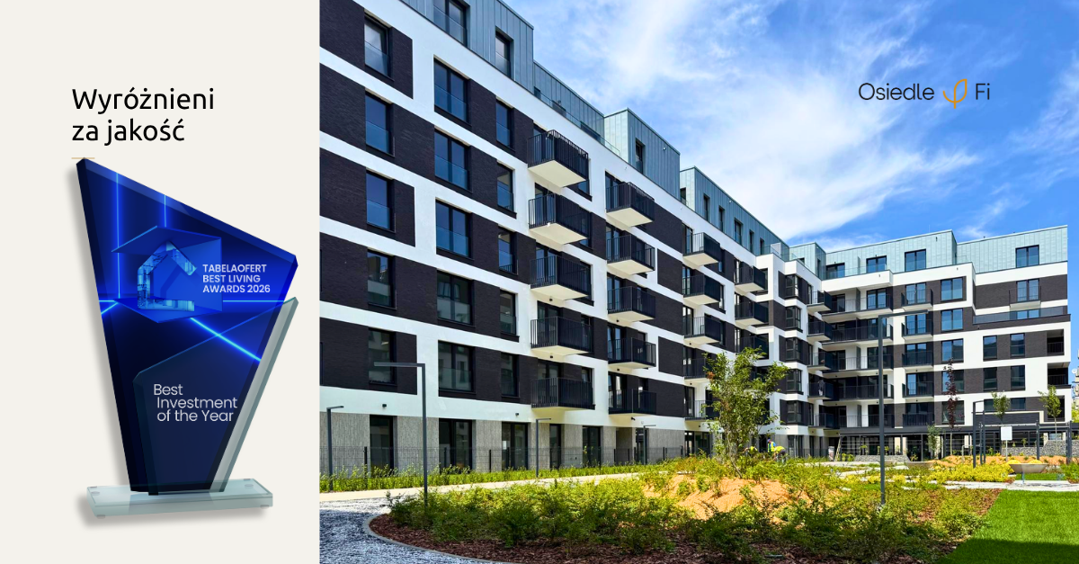 osiedle w centrum Krakowa nagroda Best Living Awards
